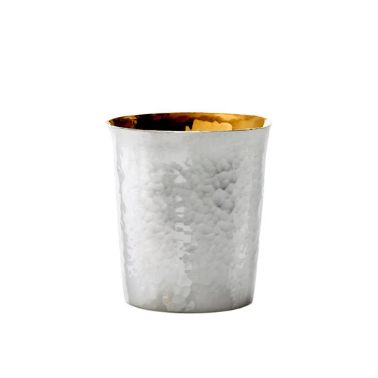 Timbale MARTELÉ - argent massif finition vermeil